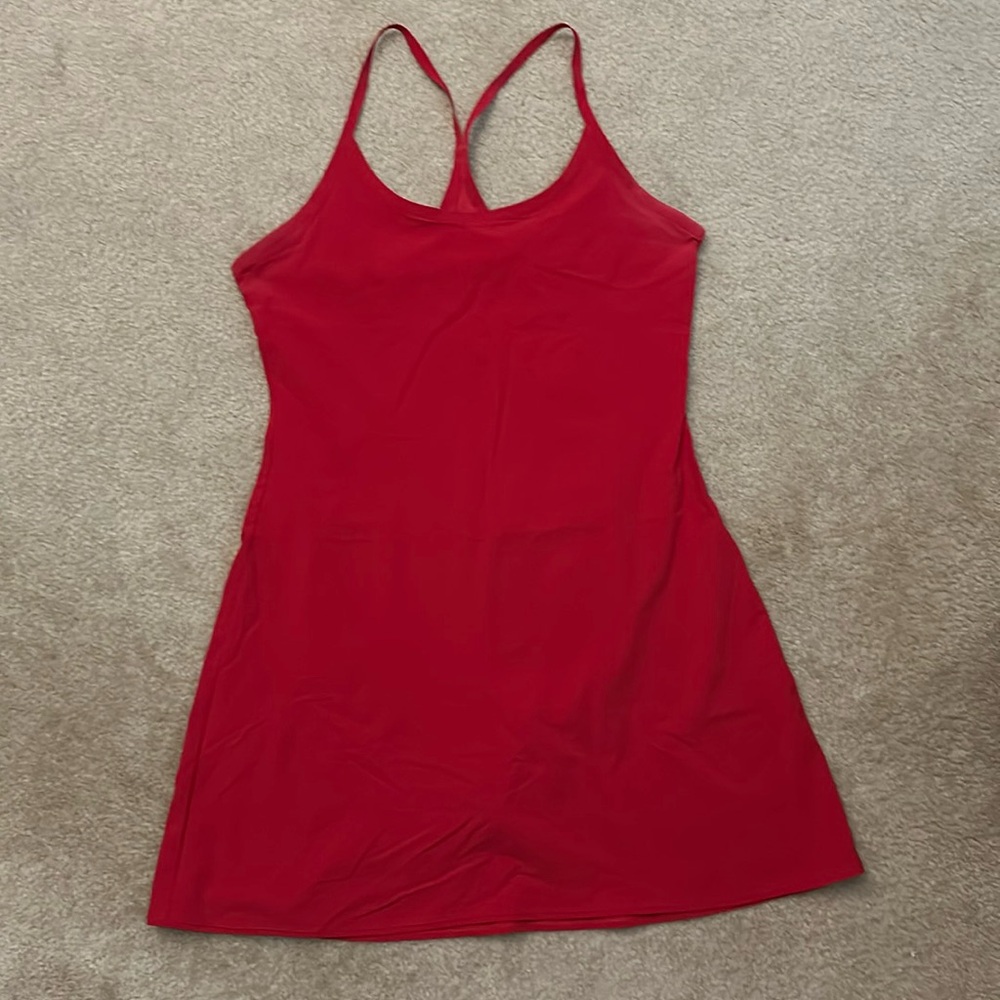 Outdoor Voice Exercise Dress in Red